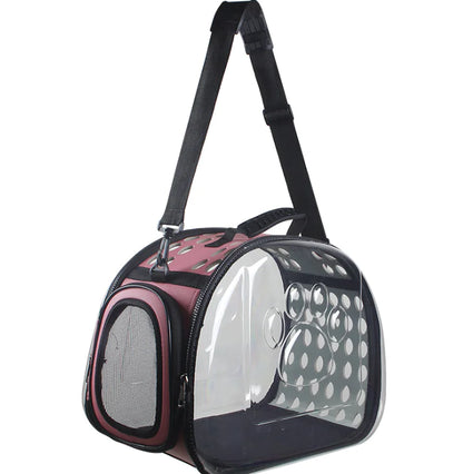 Transparent Pet Backpack for Cats and Dogs
